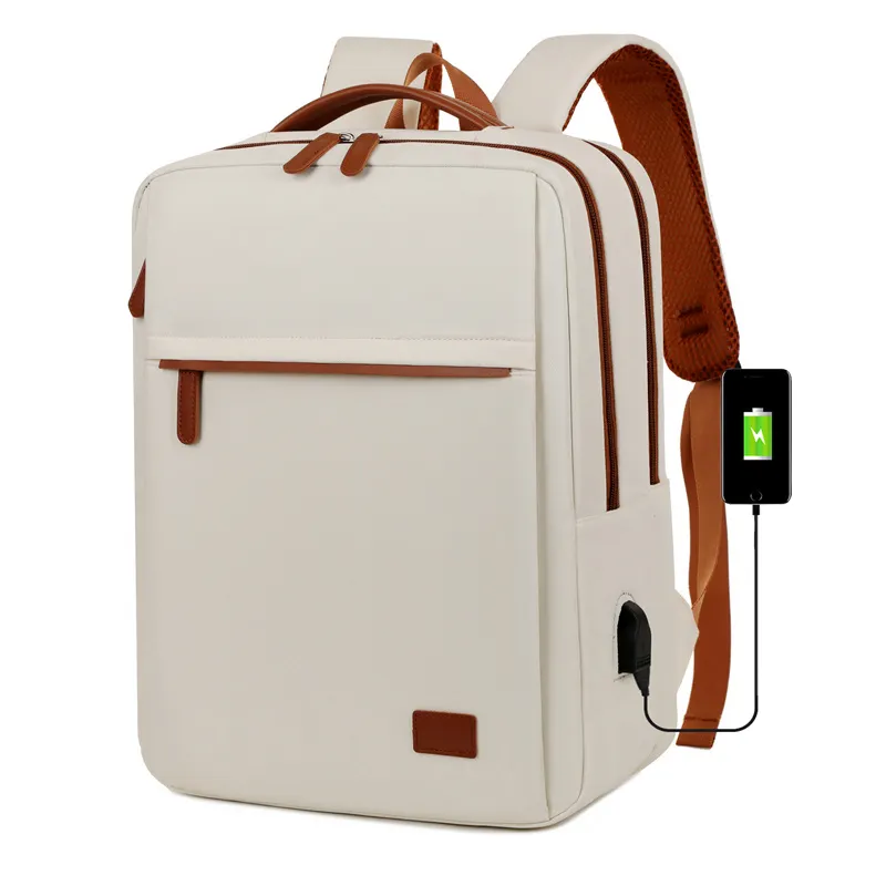 Neuer Rucksack Geschäfts-Notebook-Tasche langlebiger Business-Laptop-Rucksack mit USB-Anschluss große Kapazität Reisetasche