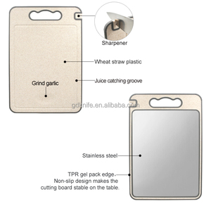 Planche à découper multifonctionnelle double face en acier inoxydable et plastique, écologique, rectangulaire - Product Image 3