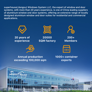 Современная алюминиевая входная дверь Superhouse со стеклом, китайская фабрика, дешево - Product Image 6