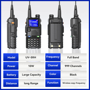 Radio Portátil Recargable Baofeng UV-5RH 10W Walkie Talkie Multibanda AM FM - Product Image 2