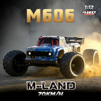 HONGHUIDA M606 2026 Nouvelle Voiture de Course Télécommandée 1:12 à Quatre Roues Motrices, Modèle Brushless Haute Vitesse pour Adultes