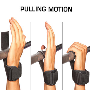 อุปกรณ์พยุงข้อมือสำหรับฟิตเนสในยิม ป้องกันการลื่นไถล สำหรับผู้ใหญ่ ขนาดสากล สีดำ - Product Image 4