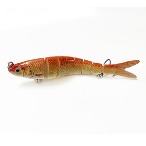 Señuelo duro multiarticulado de ABS de 10cm, 12cm, 13.5cm con anzuelos triples afilados para lances largos, ideal para lubina, lucio, agua dulce y salada. - Product Image 6