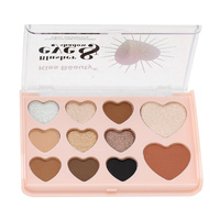 Kiss Beauty 11 couleurs miroitant paillettes maquillage fard à joues Palette de fards à paupières en gros Logo personnalisé marque privée cosmétique ombre à paupières