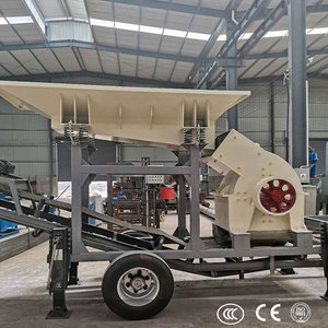 Trituradora de Martillos Móvil de Alta Capacidad 80-100t/h con Motor AC y Control PLC para Minería de Minerales, Piedra y Roca - Product Image 1