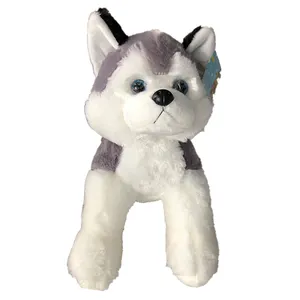 2024 carino lungo Husky bambola peluche cucciolo con bambole campana