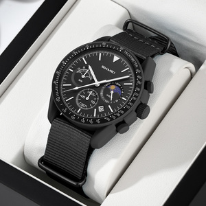 Reloj de Cuarzo para Hombre de Lujo, Personalizado con Logotipo OEM/ODM, Correa de Nailon, Resistente al Agua 30M, Esfera Grande, Reloj de Pulsera de Moda, Venta al Por Mayor - Product Image 1