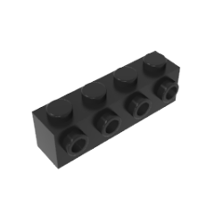 Small particle building blocks, MOC 30414, 1x4 brick with a single ...