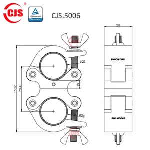 Nhà Sản Xuất Hợp Kim Nhôm Giai Đoạn Toàn Cầu Ánh Sáng Kẹp Truss <span class=keywords><strong>Mini</strong></span> 360 Độ Kẹp - Product Image 3