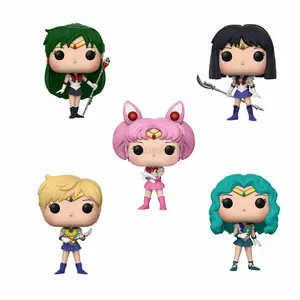 Sromda sıcak satış funko POP figürü Sailor Moon 5 karakter 89 297 Anime figürü koleksiyon Model oyuncak