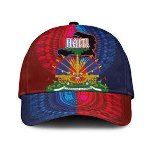 Cappellino da Baseball <span class=keywords><strong>di</strong></span> Alta Qualità con Bandiera Haitiana e Mappa Stampata in 3D, Versioni per Uomo e Donna in Stile Casual - Product Image 1