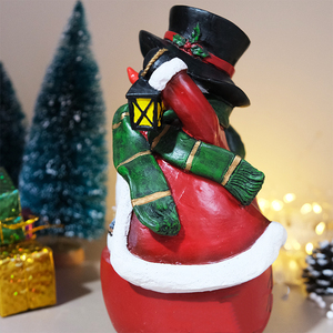 <span class=keywords><strong>Tren</strong></span> pequeño de rotación navideña, decoración creativa para el hogar, adornos de resina para Navidad - Product Image 4