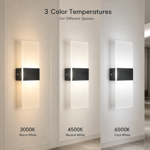 Modern Acrylic Led Wall <b>Light</b> Indoor Decorative For Bedroom <b>Corridor</b> Home Hotel 4W CCT Selectable 3000K 6000K - Product Image 4
