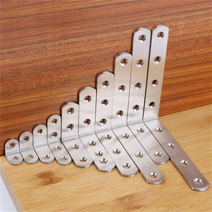 Connecteur d'angle en acier inoxydable épaissi, support fixe en L à 90 degrés pour meubles - Product Image 5