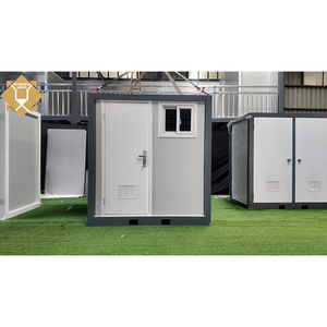 Cabine de toilettes modulaire en structure acier avec douche et WC, conception séparée humide/sec pour usage public extérieur - Product Image 3