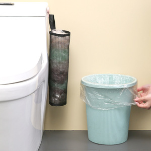 Boîte de rangement murale en maille pour sacs poubelle, grande capacité, rectangulaire, en tissu non tissé - Product Image 3