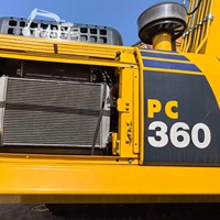 Pelle hydraulique Komatsu 360 d'occasion à prix réduit, poids de la machine 36 tonnes, puissance 120 kW, moteur Komatsu d'origine pour travaux de terrassement de grande envergure