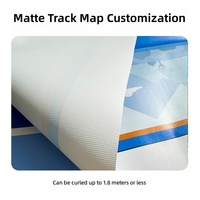 Carte de la structure de compétition imprimée UV personnalisée en tissu, pour la conception de piste de course pour robot IA, véhicule intelligent et drone de suivi de trajectoire