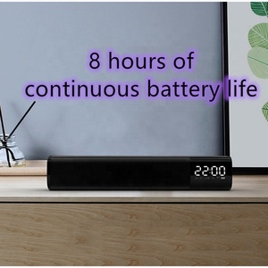 Q2 Altavoz grande barras de sonido LED barra de sonido Casque TV barra de sonido mejor calidad con altavoz tooh azul con reloj y <span class=keywords><strong>Alexa</strong></span> - Product Image 6