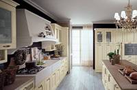 Kabinet Dapur Kayu Solid Amerika Kelas Atas dengan Desain Modular Anti Lembab dan Wastafel, Dukungan Multibahasa 24 Jam
