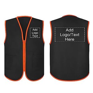 Chaleco de Uniforme Personalizado EHUNT para Supermercado, Chaleco con Cremallera para Voluntarios, Chaleco para Eventos, Agrega Tu Logotipo, Chaleco Unisex - Product Image 1