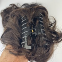 Meilleure vente en gros, prix d'usine, chouchous et pinces à cheveux pour chignon, chouchous élégants pour cheveux humains, chignon noir naturel