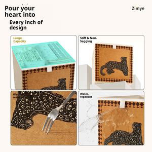 Boîte de <span class=keywords><strong>rangement</strong></span> pliante en cuir de style milieu du siècle, panier de <span class=keywords><strong>rangement</strong></span> à tiroirs et grille <span class=keywords><strong>Kallax</strong></span>, boîte de <span class=keywords><strong>rangement</strong></span> en tissu - Product Image 3