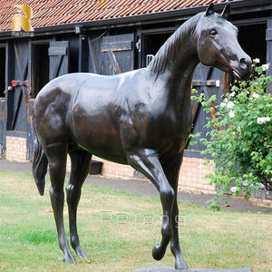 カスタマイズされた卸売動物彫刻金属ブロンズアラビア馬像販売 - Product Image 5