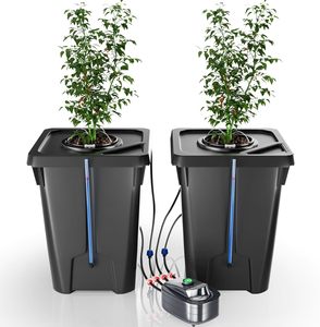 Seau hollandais hydroponique avec cadre de support en treillis inclus pour les cultures de vigne comme les concombres et les haricots - Product Image 4