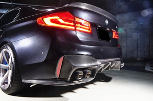 3D Phong Cách Phía Sau Khuếch Tán Sợi Carbon Phía Sau Bumper Lip Khuếch Tán Spoiler Cho BMW F90 M5 - Product Image 3