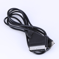 Câble Scart RGB 1,8 m pour PS1 PS2 PS3, câble de remplacement AV pour TV, cordon de connexion pour console PAL/NTSC