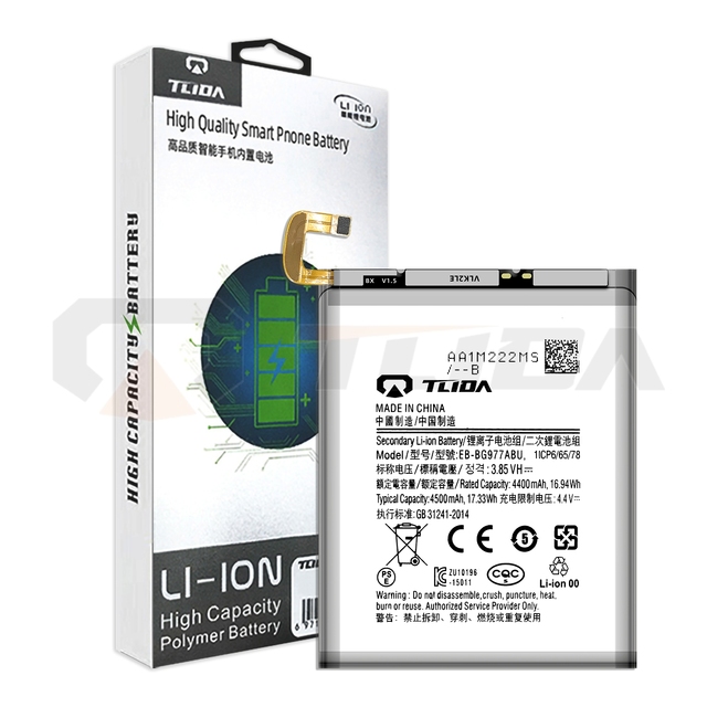 TLIDA High-quality Mobile Cell Phone Battery Factory Wholesale for Samsung S10 5G EB-BG977ABU