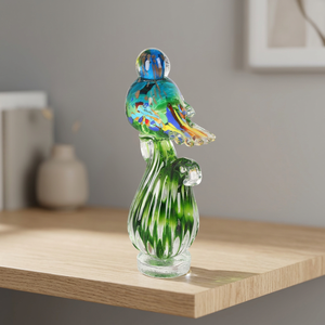 Adorno de cristal tallado a mano de alta gama con diseño de animal, estilo nacional, grabado de pájaro de la riqueza, pequeña decoración de mesa para el hogar y Navidad - Product Image 1