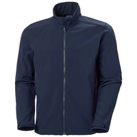 Veste en toile tendance OEM de 220 grammes pour hommes pour l'automne hiver couleur unie col montant coupe-vent chaud fermeture éclair avant décontracté extérieur
