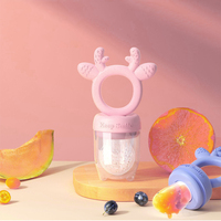 Alimentador de silicone macio para bebês, alimentador de frutas e alimentos frescos, brinquedos de dentição, chupeta de frutas para bebês