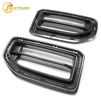 Grille avant en fibre de carbone sèche G87 style YG pour BMW G87 M2, aérations de pare-chocs avant en carbone véritable, kits de carrosserie de remplacement