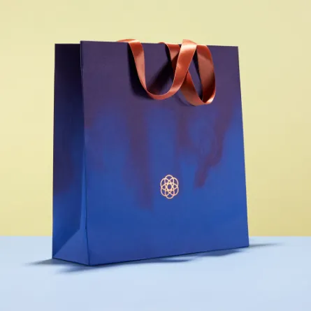 Produits de marque personnalisés boutique transporteur sacs à provisions Bolsas pliable réutilisable sac en papier sac en papier avec logo
