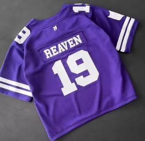 卸売6XLユニセックスアメリカンフットボール用特大クロップレトロメッシュジャージー完全昇華プリントTシャツ - Product Image 4