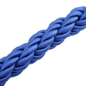 Corde intrecciate blu personalizzabili per barriere stradali per il controllo della folla con opzioni in rosso rosa verde nero ecc. - Product Image 4