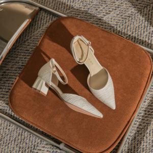 Nouvelles sandales tendance pour femmes à bout ouvert, à bout pointu, avec nœuds, talon carré épais, respirantes, fraîches, polyvalentes et confortables - Product Image 3