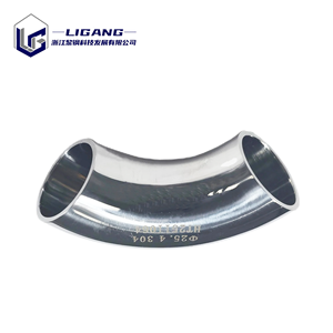 Ultra-Higiénico 90 °   Codo <span class=keywords><strong>de</strong></span> Soldadura <span class=keywords><strong>de</strong></span> Acero Inoxidable 316L Pulido a Espejo para Tuberías Farmacéuticas y Biotecnológicas - Product Image 1