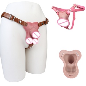 ORALSX Parche Vaginal Insertable con Correa, Prótesis Masculina Hiperrealista Diseñada Anatómicamente, Hecha de Silicona Líquida - Product Image 1