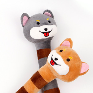 Nouvelle vente en gros de jouets en peluche Husky transfrontaliers, jouets en peluche sonores résistants aux morsures pour la dentition, vente en gros de jouets en peluche avec corde pour fabricants. - Product Image 1