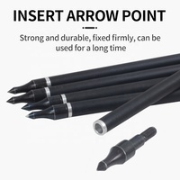 STARCN Archery Flèches en carbone mixte 7,8 mm à pointes amovibles pour arcs compound, classiques et traditionnels, pour la pratique, le tir sur cible et la chasse