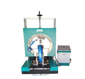 Máquina Envolvedora de Bobinas Vertical Automática Eléctrica LEW con PLC y Motor 230V para Flejes de PET/PP y Embalaje de Madera - Product Image 1