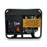 Générateur Diesel à Châssis Ouvert 10kW 15kW 20kW 30kW Triphasé 380V 400V Refroidi par Eau Démarrage Automatique ATS Alimentation de Secours Villa Usine 54A