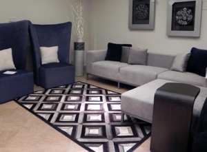 Tapis en cuir de vachette fait main en patchwork, doux et soyeux, fourrure de cuir, tapis moelleux pour chambre à coucher, tailles personnalisées disponibles - Product Image 3