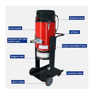 Ronlon rv3 với pre-separator Single phase Heavy Duty Máy hút bụi công nghiệp Dust extractor