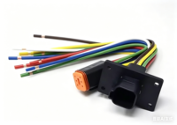 مجموعة أسلاك السيارات الألمانية DT ذات 6 دبابيس، سلك نحاسي مطلي بالقصدير 16-18AWG، موصل مقاوم للماء IP65 مع عزل PVC، 12-24 فولت