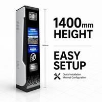 Máquina de Control de Acceso Vehicular para Estacionamiento con ALPR, Pantalla LED de 304x304mm, Luz Estroboscópica Automática, Detección de Video por Bucle Terrestre